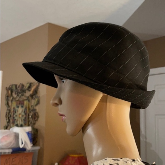 Black rivet fedora hat Q4 - Picture 4 of 6